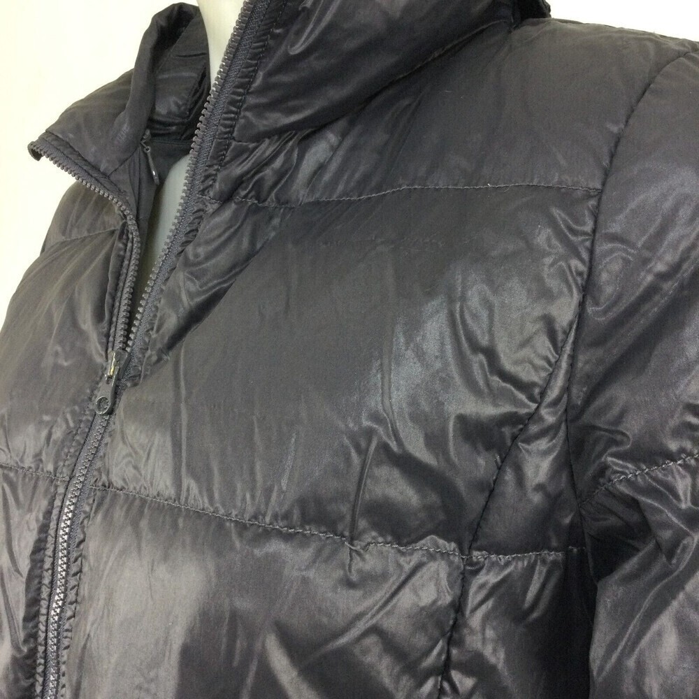J. Crew Nylon Down Puffer Full Zip Hooded  Bomber Jacket Blue Size Small - Picture 3 of 15